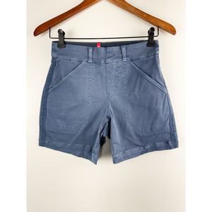 SPANX  Shorts Womens Size XS Blue Gray Stretch Twill